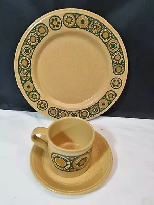 Buy Vintage Kiln Craft Bacchus Fried Breakfast Set 10  Plate + Cup & Saucer • 22.85£