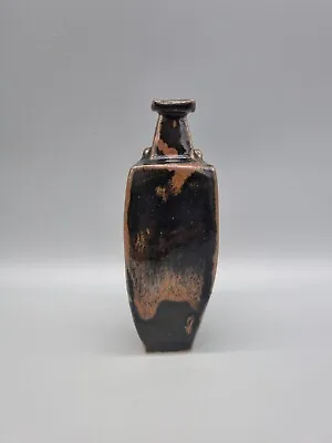 Buy A Joanna Wason For Leach Pottery Small Tapering Square Stoneware Bottle, Tenmoku • 105£