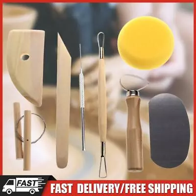 Buy 8pcs Clay Carving Tools Handmade Pottery Ceramic Tools Practical For Kids Adults • 7.02£