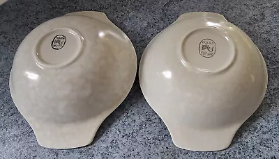 Buy Poole Pottery Twin Two Tone Ice Green & Seagull Dessert Bowls (Lot 3) - 2 Bowls • 9.99£