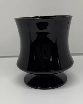 Buy Vintage Black Amethyst Footed MCM Goblet Glass • 6.73£