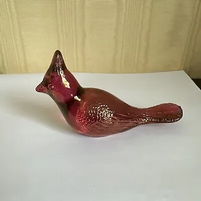 Buy VTG Westmoreland Red Glass Jay Bird, Cardinal Figurine Paperweight  • 24.01£
