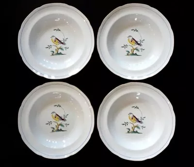 Buy 4 Spode Queens Bird Fine Stone Rimmed Soup Bowls England Y4973-z Vintage  Nice! • 56.27£