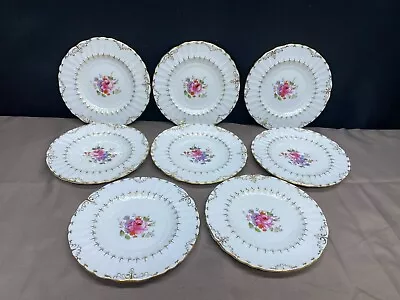 Buy Set Of 8 ~ Royal Crown Derby  ASHBY  England ~ Bread Plates ~ 6 1/2  • 60.69£