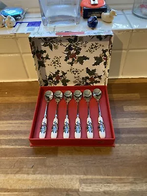 Buy Portmeirion - The Holly And The Ivy Set Of 6 Teaspoons BRAND NEW. • 16.99£