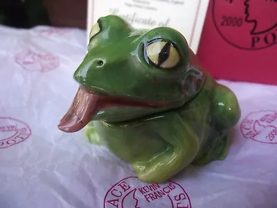 Buy Kevin Francis Face Pot Trinket Box Frog Toad Give Us A Kiss Retired Ltd Edition • 30£