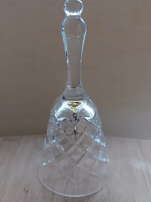 Buy Vintage Crystal Cut Glass Bell 15 Cm Tall • 7.50£