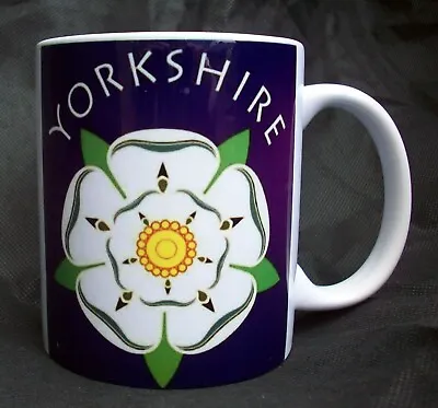 Buy Yorkshire Mug 11oz Ceramic Gift Mug Yorkshire Born And Bred White Rose County • 8.89£