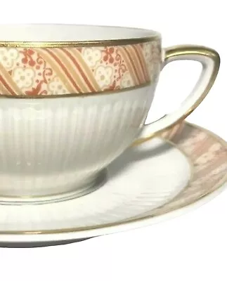 Buy Vintage CH Field Haviland Limoges GDA Ceramic Tea Cup And Saucer Orange Flower • 32.26£