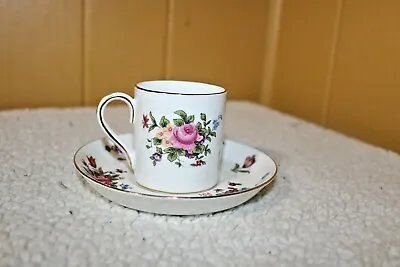 Buy Vintage Crown Staffordshire Demi-tasse Tea Cup & Saucer - Fine Bone China  • 4.34£