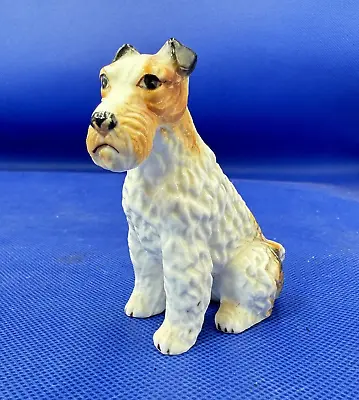 Buy Wired Hair Fox Terrier Vintage Figure Porcelain Ceramic Figurine Ornament • 12.97£