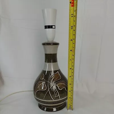 Buy Vintage  Ceramic Table Lamp Base 1970s 80s  Pottery.  Requires Re-wiring • 24£