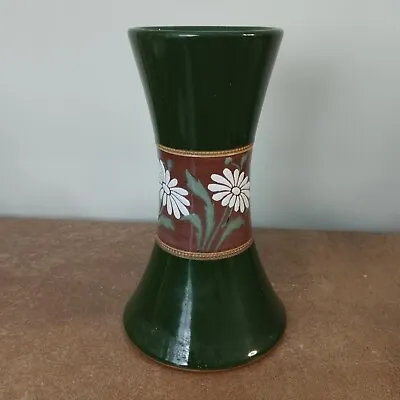 Buy Vintage 1930s, Lovatts Langley  Art Noveau Vase In Green, 19.5cm Tall • 14.95£