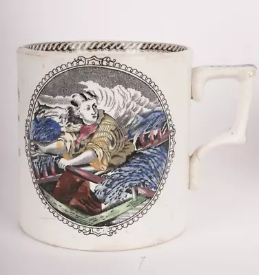 Buy Antique Sunderland Pottery Grace Darling Commemorative Mug Antique 1842 • 250£