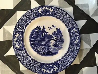 Buy Olde Alton Ware Willow Pattern Blue And White Plate 9’in Diameter. • 9£