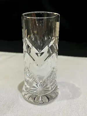 Buy Vintage Small Crystal Cut Glass Bud Vase Or Candle Holder • 8£