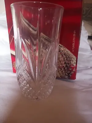 Buy 4 Tumblers 28cl Chantilly Crystal France New In Box • 9.99£