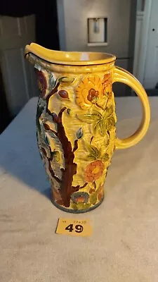 Buy Vintage 1960's Ornate Textured Indian Tree Jug Vase By Hj Woods Staffordshire • 39.99£