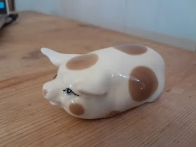 Buy VINTAGE SZEILER Bone China SPOTTED Spot PIG Ornament Figurine • 5.99£