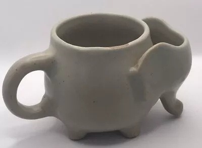 Buy Stonewear Elephant Coffee Mug With Tea Bag Holder Ceramic Pottery Quality • 16£