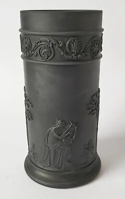 Buy Wedgwood Jasperware Black Basalt Vase - 5 Inches • 80£
