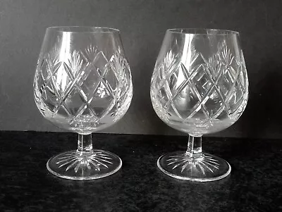 Buy (634) 2 Edinburgh Crystal Brandy Balloon Glasses • 10£
