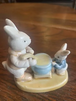Buy Albert Kessler Bunny Figurine Father & Son Making Porridge Anthropomorphic • 18.96£