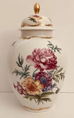 Buy Vintage Thomas Bavaria Hand Painted Covered Jar Urn With Floral And Gold • 56.83£