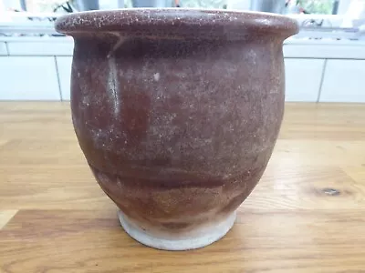 Buy Vintage French Stonewear Jar/Pot Unglazed Rough Surface Planter • 28£