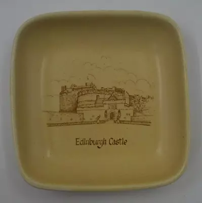 Buy Honiton Pottery Edinburgh Castle Design Square Pin Trinket Dish • 4£