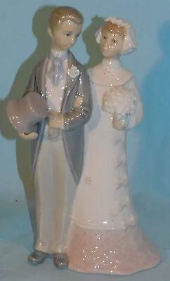 Buy Vintage Lladro Bride And Groom Wedding Couple Porcelain Figurine 4808 Retired • 37.81£