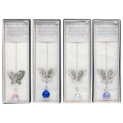 Buy Suncatcher Butterfly Hanging Window Sun Crystal Rainbow Glass Catcher Prism 3D • 13.95£
