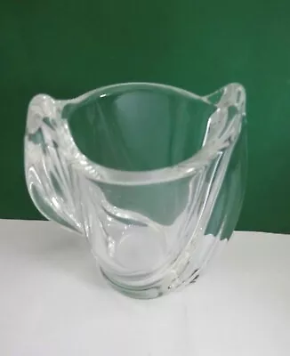 Buy French Studio Art Glass Vase  Acid Etched To Base  16.5 Cm Tall • 35£
