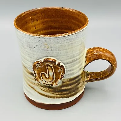 Buy York Rose Studio Pottery Hand Thrown Mug 'J' • 9.95£