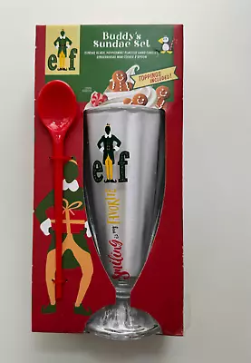 Buy New Buddy's Sundae ELF Set - Glass, Spoon, Ginger Bread Man Cookie & Mints • 8.99£
