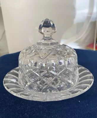 Buy Vintage Clear Art Glass Deco Crystal Candy Bon Bon Dish 1930s • 14.99£