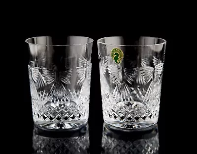 Buy Waterford Millennium Peace Double Old Fashioned Tumbler Glasses Set Of 2 DOF • 140.26£