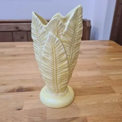Buy Sylvac Yellow Palm Leaf 3724 Vase Made In England  • 14.99£