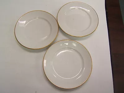 Buy Royal Worcester China Monique 3 Bread Plates Gold Rim • 9.47£