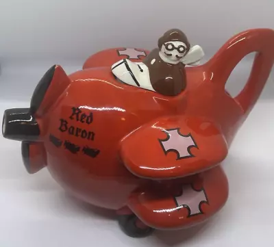 Buy Vintage Carlton Ware The Red Baron Teapot - Bi-Plane Novelty Teapot - Rare • 25£