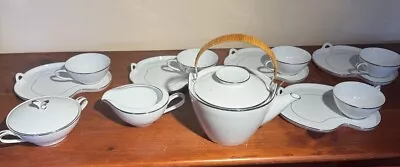 Buy Noritake Snack Set  Colony.  5932 Porcelain Vintage Never Used!  With Tea Pot • 57.62£