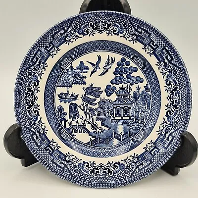 Buy Churchill Blue Willow Side Plate 16.7cm Tea Plate Old Willow Design Stamped CC • 6.49£