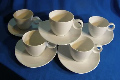 Buy 6 Thomas China Vario White Pattern Flat Cup And Triangular Saucer Sets 6 1/4  • 104.32£