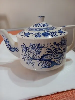 Buy Vintage Sadler Blue Onion Teapot England Vgc • 14£