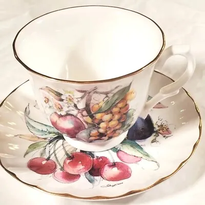 Buy Teacup & Saucer Royal Staffordshire Trent Fine Bone China Nice Condition Signed  • 10.57£