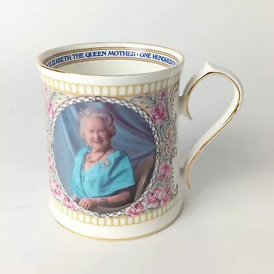 Buy Queen Mother 100th Birthday Mug - 4th August 2000 - Ansley Fine Bone China  • 7.99£