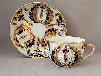 Buy New Hall Blue & Gold Pattern 635 Cup & Saucer C1800-07 Pat Preller Collection • 20£