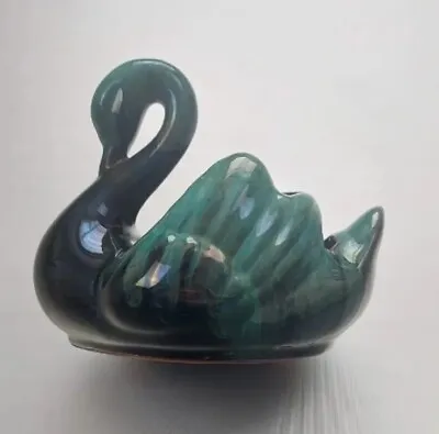 Buy Vintage Blue Mountain Pottery Swan Green Decorative Ornament Trinket Canada • 12£