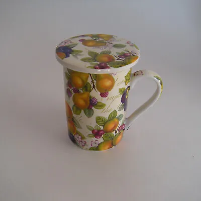 Buy Kent Pottery Mug W/lid, French Country Fruit  (20) • 23.66£