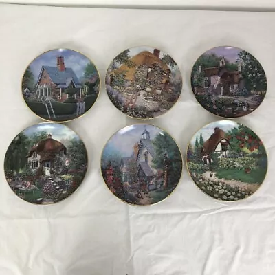 Buy Set Of Six Lilliput Lane Collector Plates By The Franklin Mint • 20£